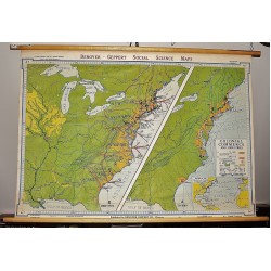 Colonial Commerce and Industries (Large Pull Down Map)